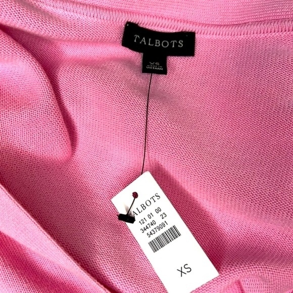Talbots Dusty Pink women's vneck cardigan size XS - Picture 6 of 6